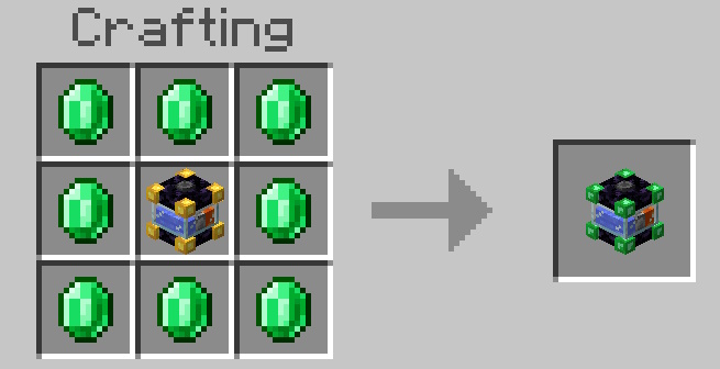 Emerald Cobblestone Generator Recipe
