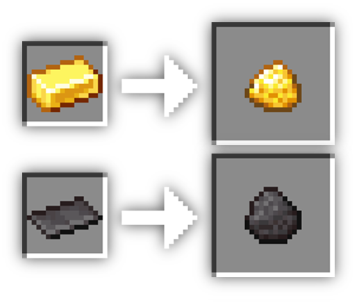 Iron Chunk to Dust Recipe